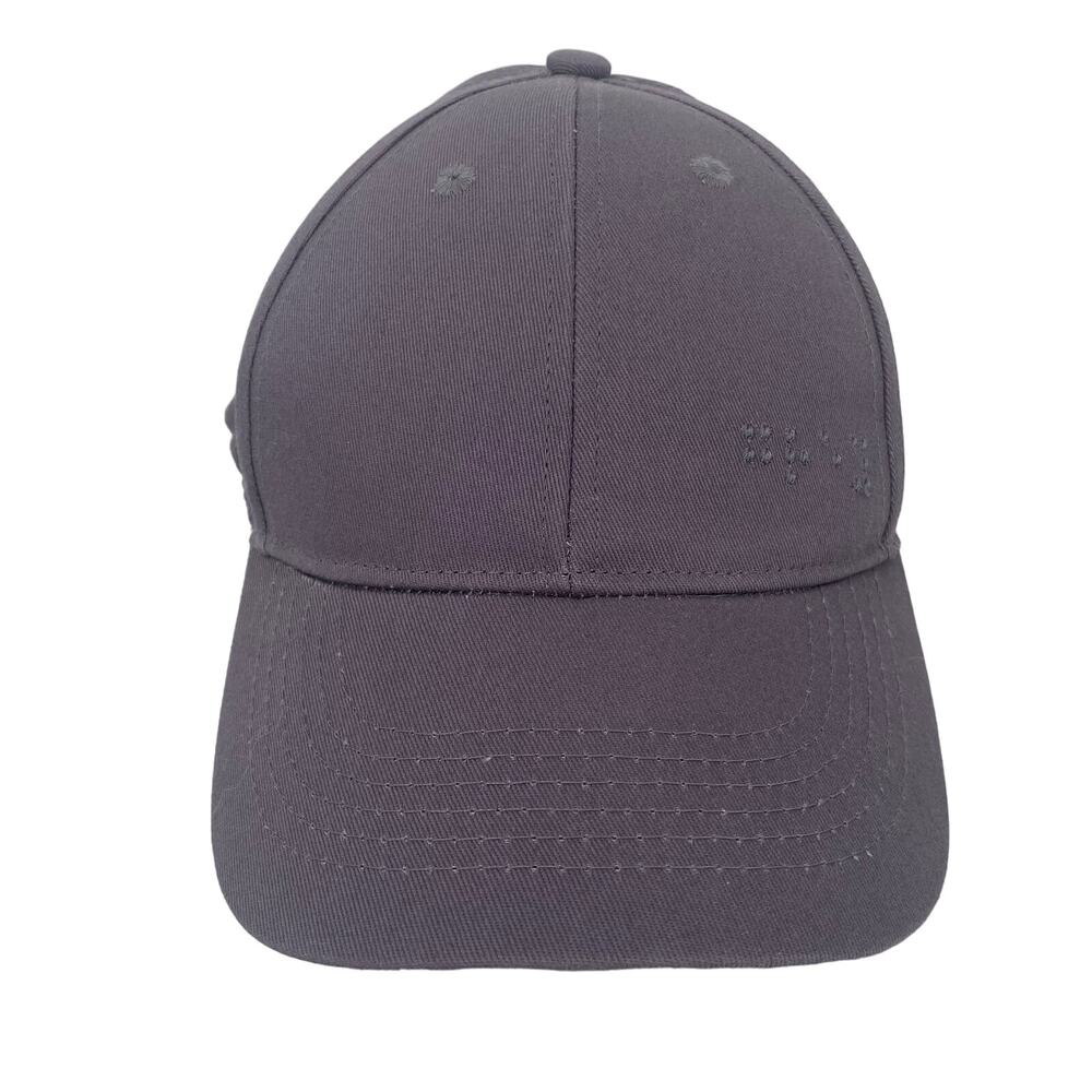 Blind Brothers Braille Grey Cotton Adjustable Hat